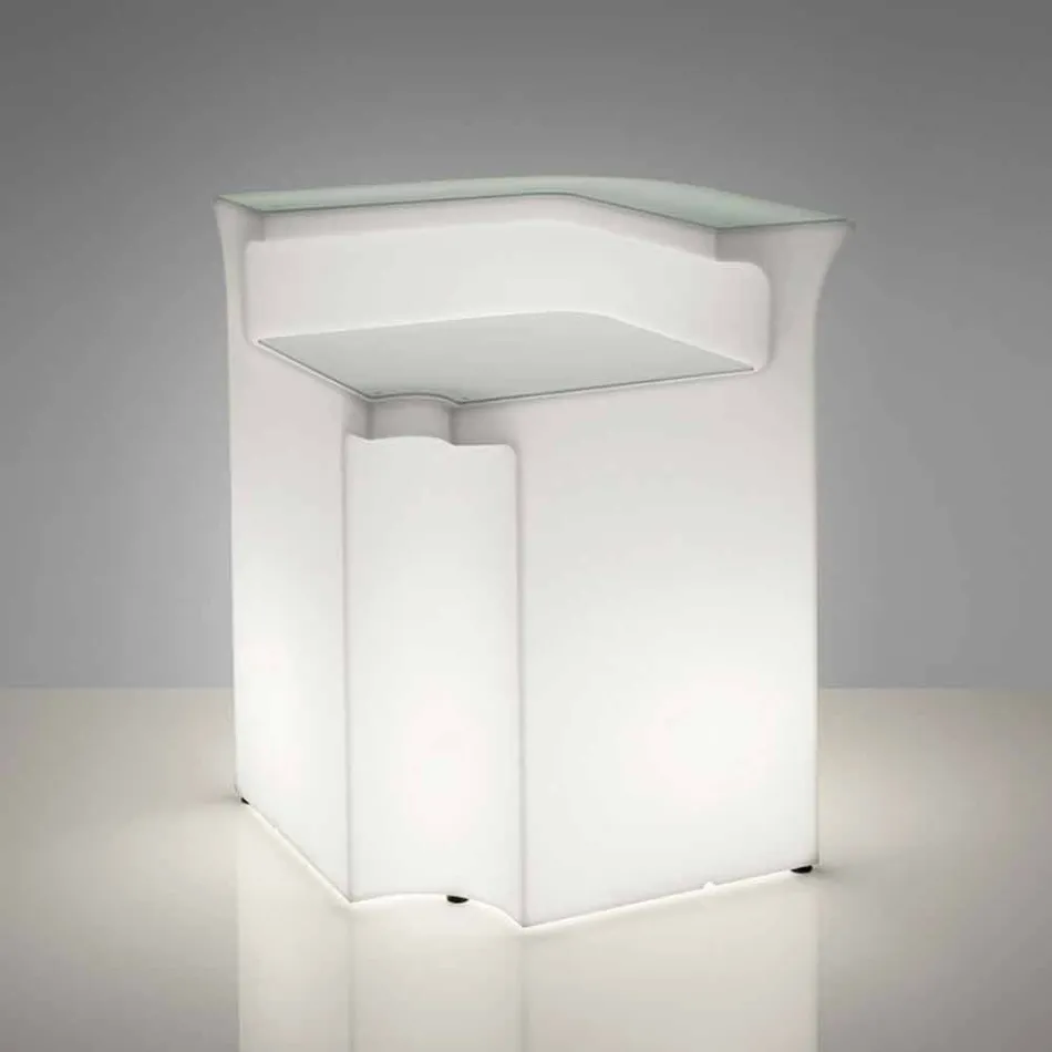 Corner Bartheke Slide Break Corner modern hell gemacht in Italien Viadurini