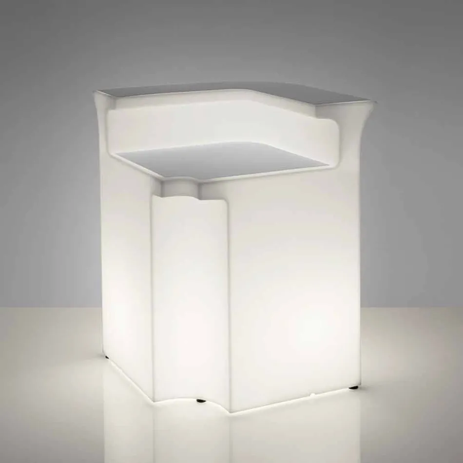 Corner Bartheke Slide Break Corner modern hell gemacht in Italien Viadurini