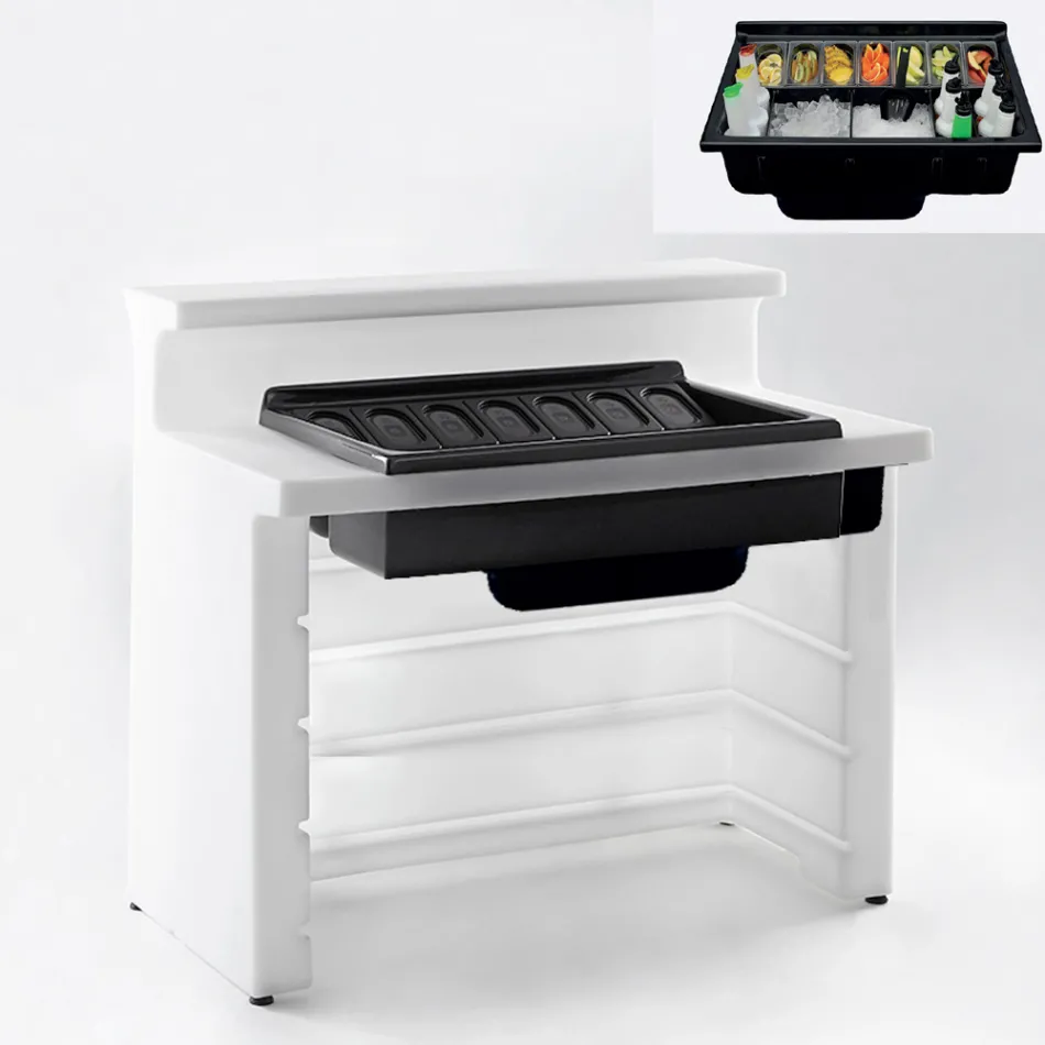 Garten-Bartheke mit modernem Design Slide Break Line hergestellt in Italien Viadurini