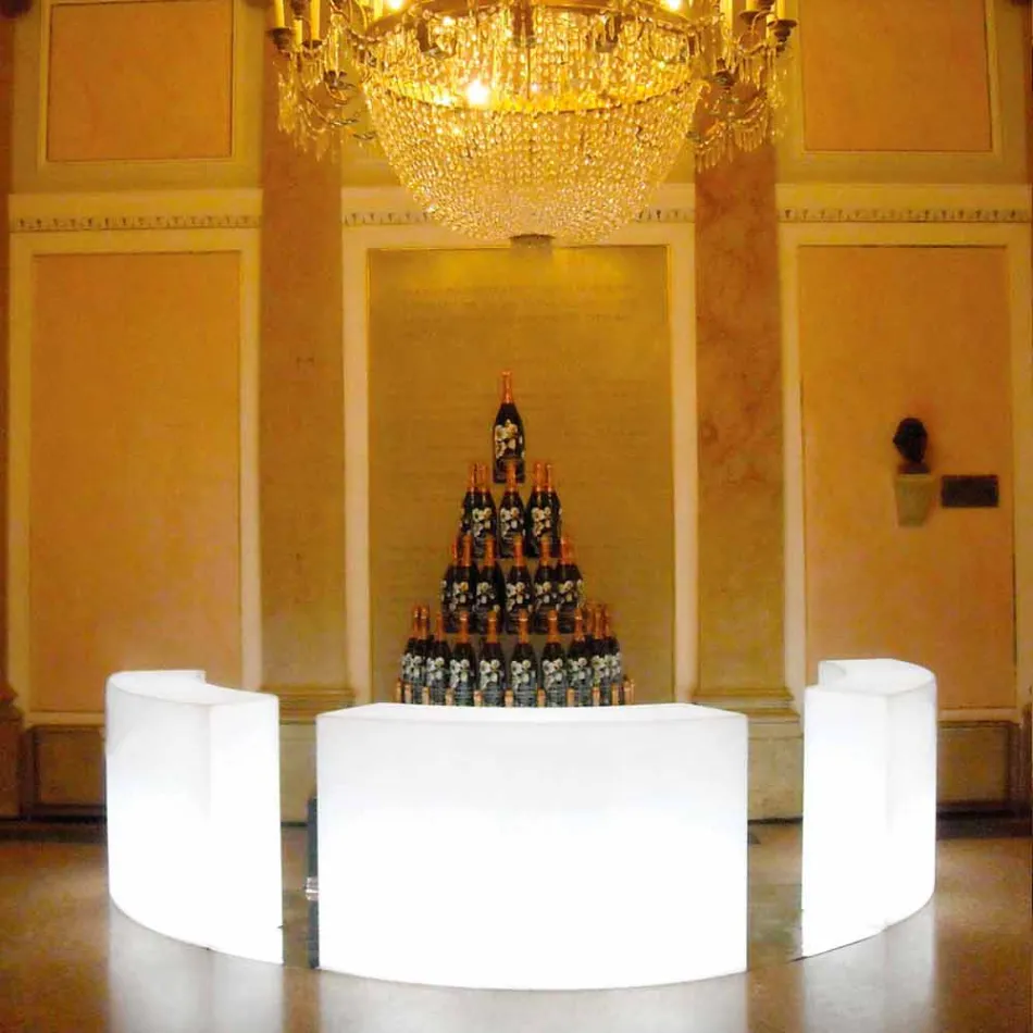 Modulare helle Gartenbar Theke Snack Snack Bar, hergestellt in Italien Viadurini