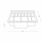 Moderne Bartheke Slide Break Line in Italien hergestellt Viadurini