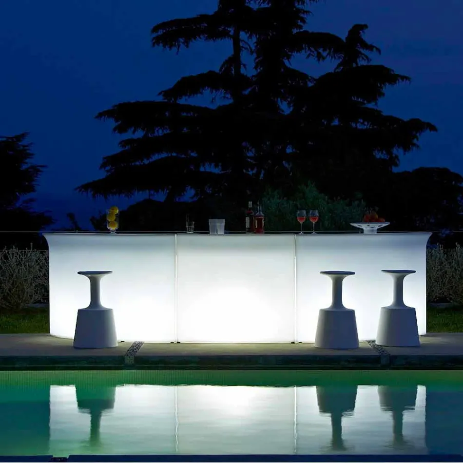 Moderne Bartheke Slide Break Line in Italien hergestellt Viadurini