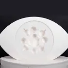 Trona Bootfahrende weiße Kunstlederschwimmbar Made in Italy Viadurini