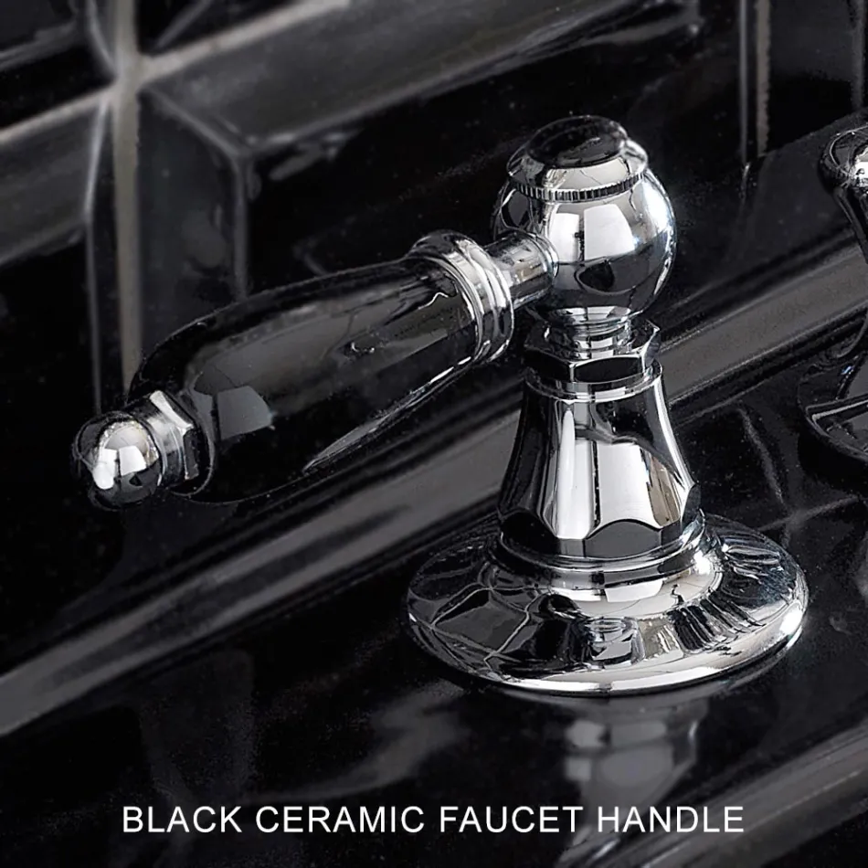 3-Loch-Bidetmischer mit interner Messinglieferung, hergestellt in Italien – Noriana Viadurini