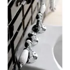 3-Loch-Bidetmischer mit interner Messinglieferung, hergestellt in Italien – Noriana Viadurini