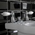 3-Loch-Bidetmischer mit interner Messinglieferung, hergestellt in Italien – Noriana Viadurini