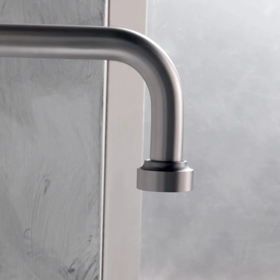 Moderner 3-Loch-Waschtischmischer mit roten und blauen Linien, hergestellt in Italien – Quito Viadurini