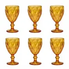 Modernes Design Glasfarbene Weingläser 6 Stück - Timon Viadurini