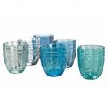 Glas Service Wassergläser mit Arabescato Dekoration 12 Stück - Schraube