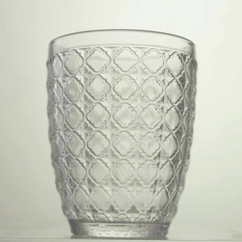 6 Stück Serviergläser aus transparentem Glas für Wasser - Optisch