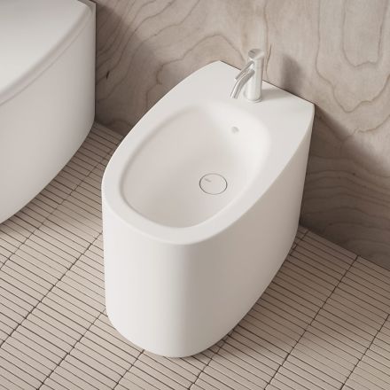 Stand-Bidet aus Keramik in verschiedenen Farben, hergestellt in Italien - Girl Viadurini