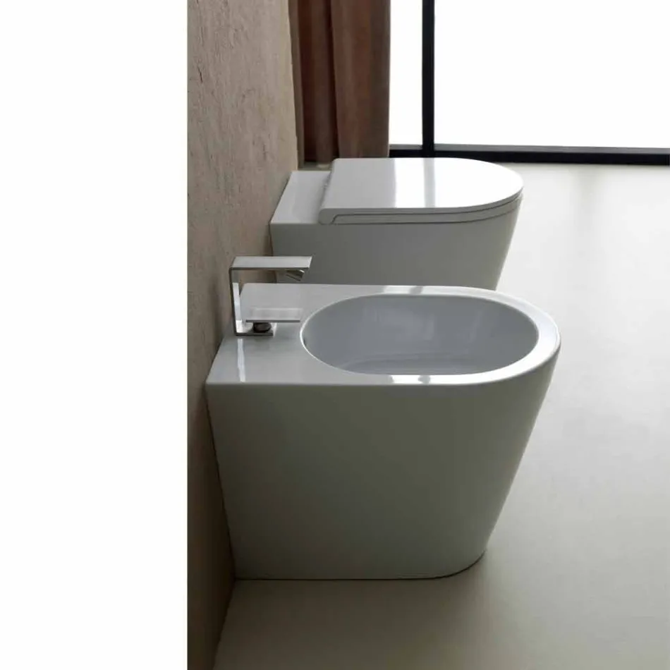 Modernes Design-Keramik-Bidet 57x37cm Sun, made in Italy Viadurini