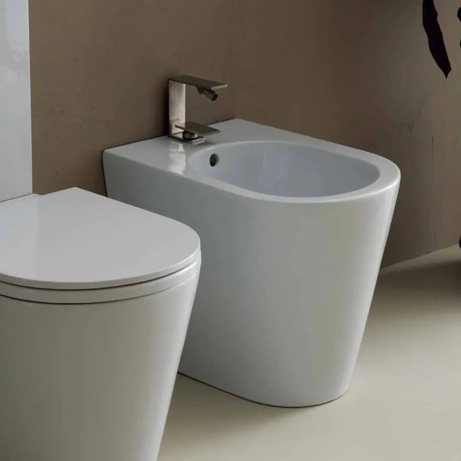 Modernes Design-Keramik-Bidet 57x37cm Sun, made in Italy Viadurini