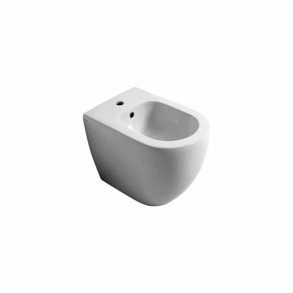 Modernes Keramik Bidet Shine Square Randlos 54x35cm made in Italy Viadurini