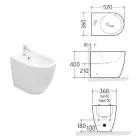 Aster Standbidet aus matter Keramik in zwei Farben und modernem Design Viadurini