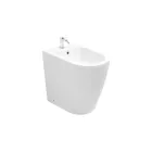 Bodenmontiertes Bidet mit einem Loch und randloser Technologie in weißer Keramik - Oleandro  Viadurini