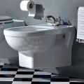 Klassisches Einloch-Bidet aus weißer Keramik Made in Italy - Marwa