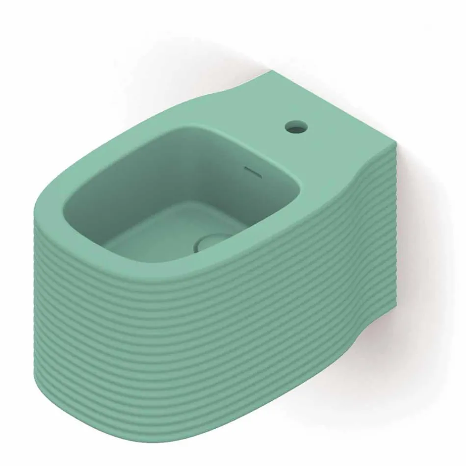 Hängendes Keramik-Bidet in modernem Design, hergestellt in Italien, Hamlet Viadurini
