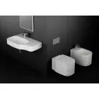 Hängendes Keramik-Bidet in modernem Design, hergestellt in Italien, Hamlet Viadurini