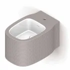Hängendes Keramik-Bidet in modernem Design, hergestellt in Italien, Hamlet Viadurini