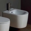 Modernes hängendes Bidet aus Keramik Shine Square 50x35, made in Italy