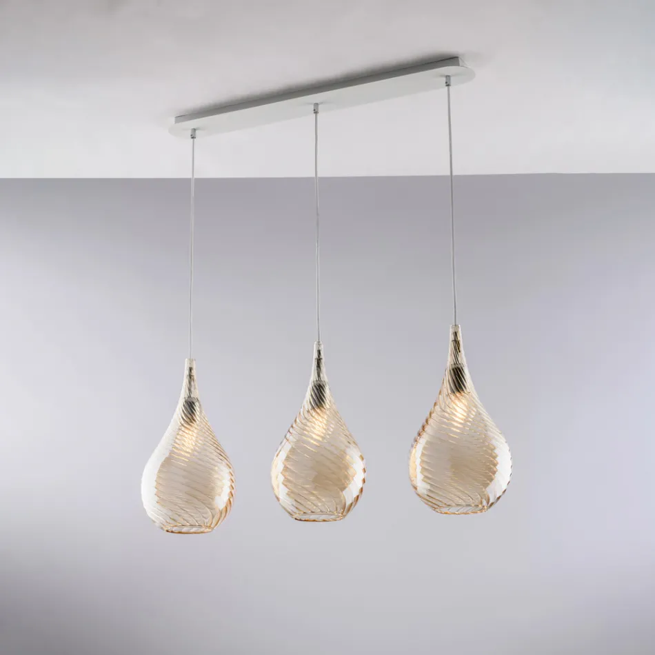 Hergestellt in Italien: Eisengeländer mit Pyrex-Glas für die Inneneinrichtung – Amazonia Viadurini