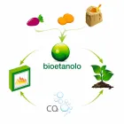 Weißer Wand-Biokamin mit modernem Design mit Erica Glass Insert Viadurini