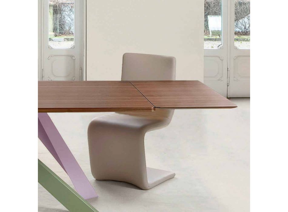 Bonaldo Big Table ausziehbarer Tisch aus Holzfurnier, hergestellt in Italien Viadurini