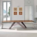 Bonaldo Big Table Tisch von Design aus furniertem Holz made in Italy