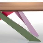 Bonaldo Big Table Massivholztisch aus amerikanischer Walnuss, hergestellt in Italien Viadurini