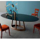 Bonaldo Greeny Design ovaler Tisch aus Marquinia Marmor in Italien hergestellt Viadurini