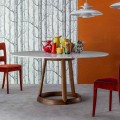 Bonaldo Greeny runder Tisch,Calacatta Marmor Tischplatte,Design Italy