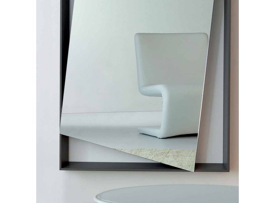 Bonaldo Hang Spiegelwand lackiertem Holz Design H185cm made in Italy Viadurini