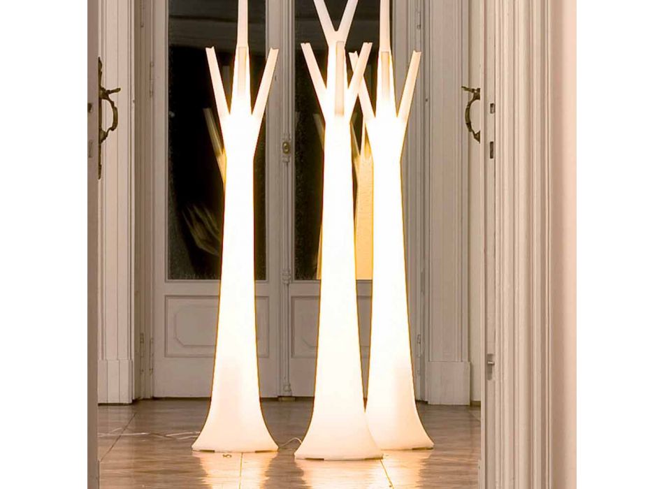 Bonaldo Tree Kleiderbügel mit Leuchte aus Polyethylen hergestellt in Italien Viadurini