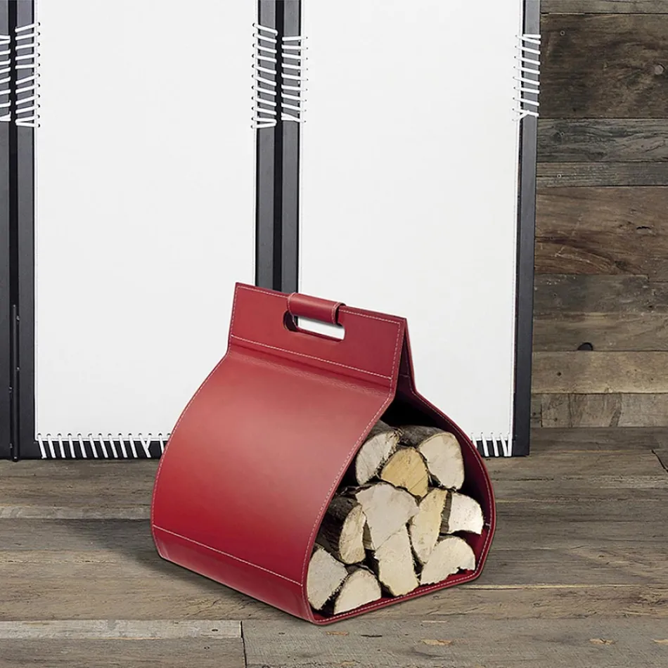 Vollständig abgedeckte Holztasche und in Italien hergestellter Blechsockel Viadurini