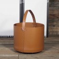 Brennholztasche aus Milo-Leder 100% Made in Italy