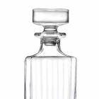 4-teilige quadratische Design-Öko-Kristall-Whiskyflaschen - Senzatempo Viadurini
