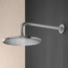 Duscharm mit rundem Antikalk-Duschkopf aus AISI 316L-Stahl - Artigli Viadurini