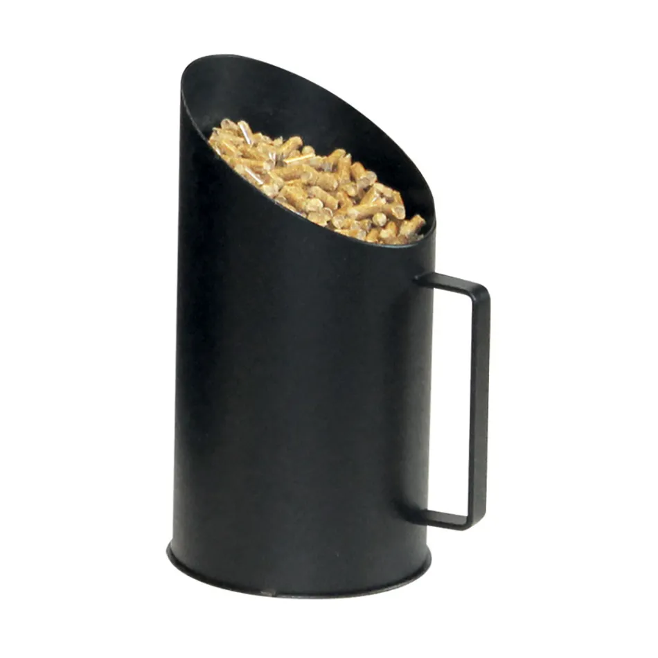 Krug zum Dosieren von Pellets mit Metallgriff, hergestellt in Italien – Jurte Viadurini