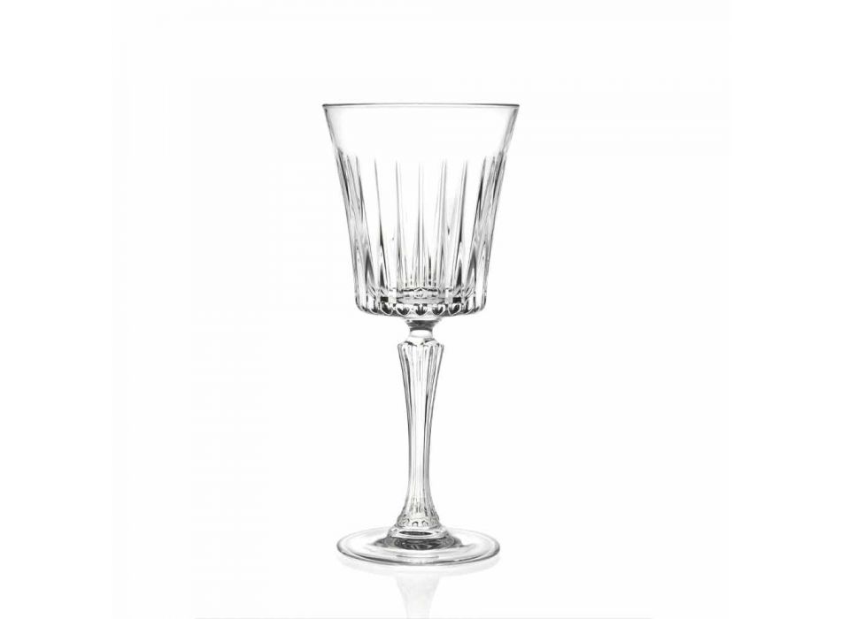 Luxus Wein und Cocktail Gläser Design in Eco Crystal 12 Stück - Senzatempo Viadurini