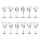 Luxus Dekorierte Öko Kristall Wein- oder Wassergläser 12 Stück - Catania Viadurini