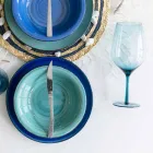 Farbige Weingläser aus Milchglas mit Eiseffekt, 12 Stück - Herbst Viadurini