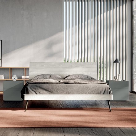Komplettes Zimmer mit 4 modernen Designelementen Made in Italy - Mallorca Viadurini