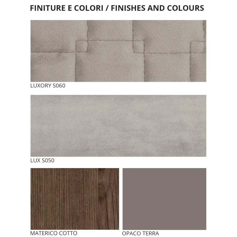 Schlafzimmer mit 4 modernen Designelementen Made in Italy - Electric Viadurini