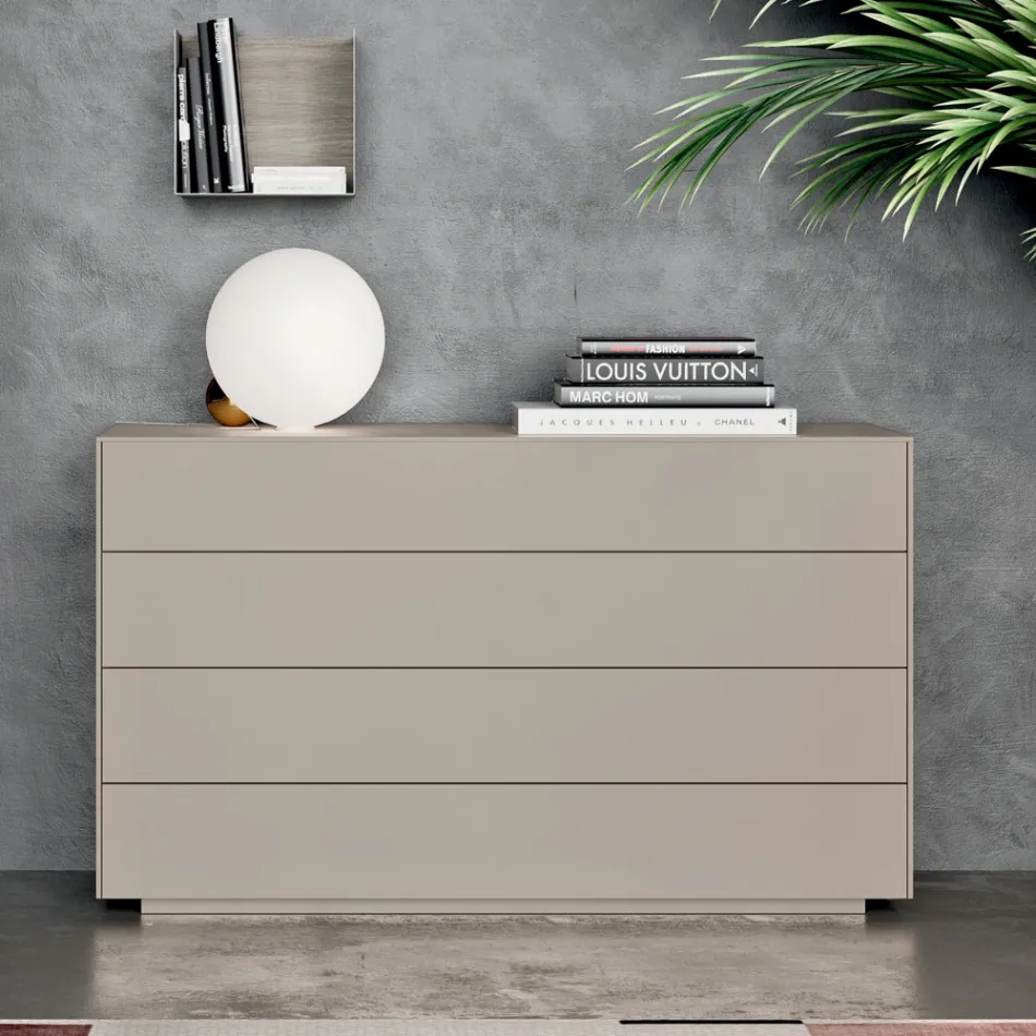 Komplettes Schlafzimmer mit 4 hochwertigen Made in Italy Elementen - Odema Viadurini