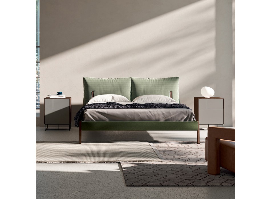 Komplettes Schlafzimmer mit 5 modernen Elementen Made in Italy - Shaila Viadurini