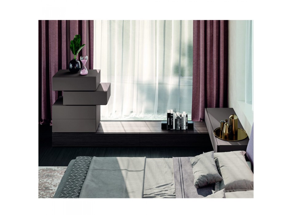 Komplettes Luxusschlafzimmer mit 6 Elementen Made in Italy - Etsch