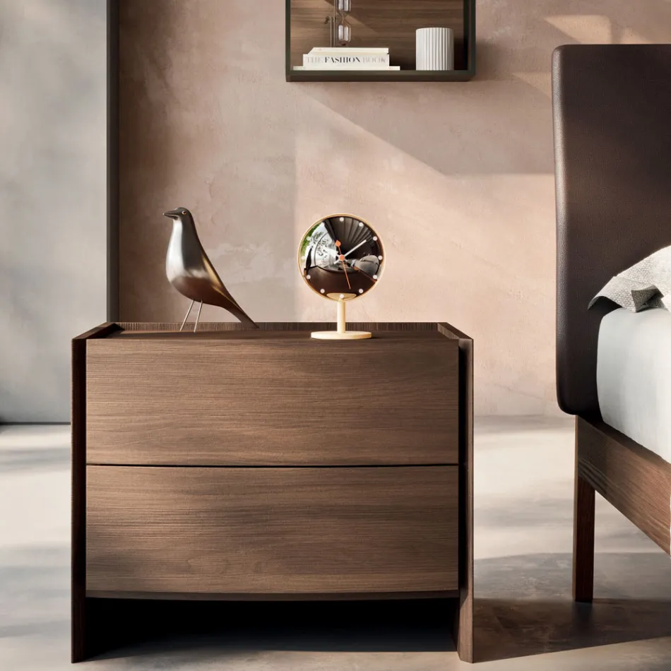 4 Elemente Schlafzimmer mit Doppelbett Made in Italy Luxus - Gamma Viadurini