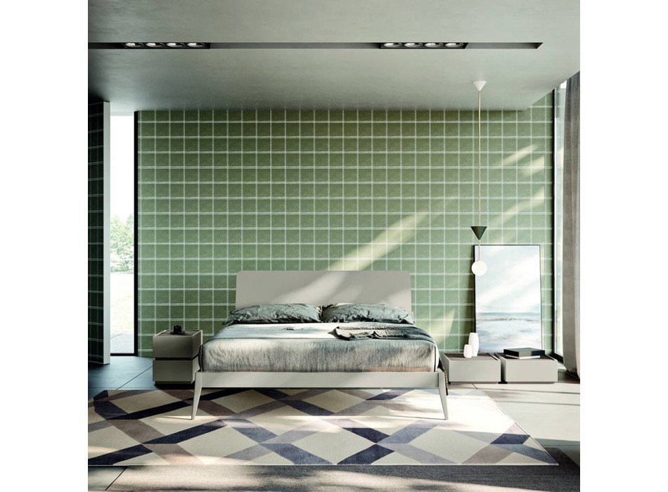 Modernes 5-Elemente-Schlafzimmer im modernen Stil Made in Italy - Melodia Viadurini