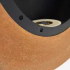 Wand Bioethanol Kamin in ovalem Design lackierter Stahl - Guiscard Viadurini